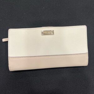 Kate Spade Beige Wallet with Gold Accent